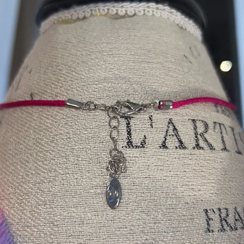 Live Love Protect Cherish half heart friendship necklace pink silver moon stars​ - Picture 4 of 5